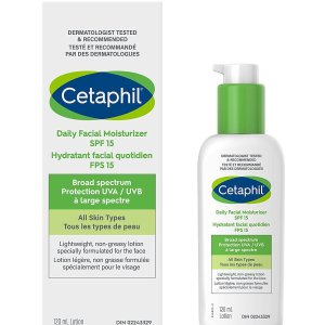 史低价：Cetaphil 丝塔芙新版保湿乳液120ml SPF 15 温和防敏感