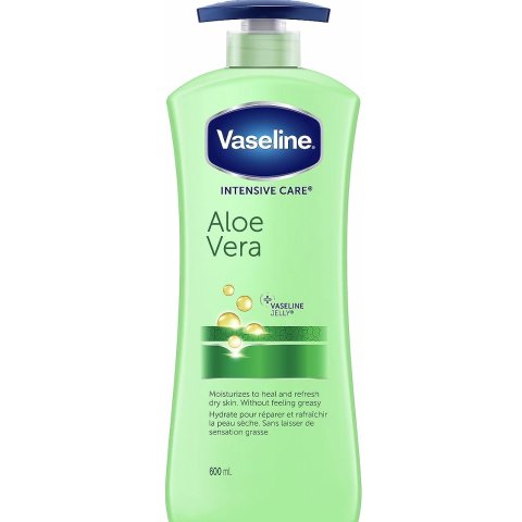 $7.5一大瓶白菜价：Vaseline 凡士林芦荟护理身体乳600ml 干皮急救 大碗划算