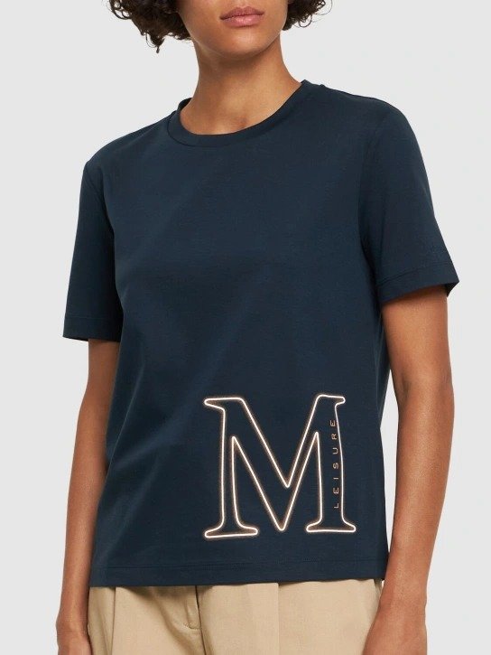 Monviso logo棉&莫代尔T恤