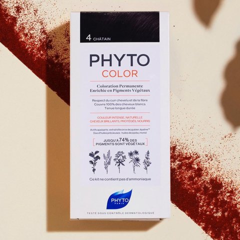 变相8.8折 附色板选择PHYTO发朵 天然植萃染发剂 安全不刺鼻 可遮白发 孕妇可用