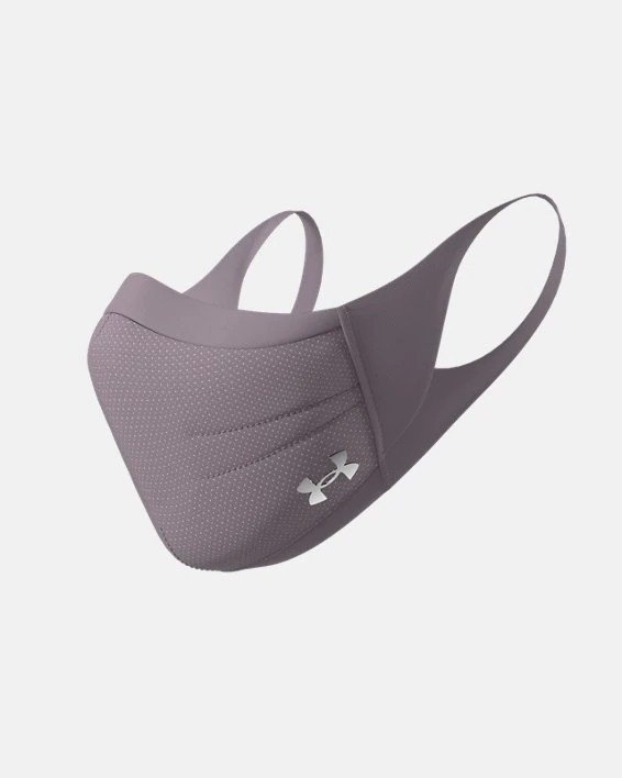 UA 运动口罩 脏紫