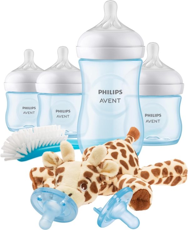 飞利浦新安怡 Natural 婴儿奶瓶蓝色婴儿礼品套装