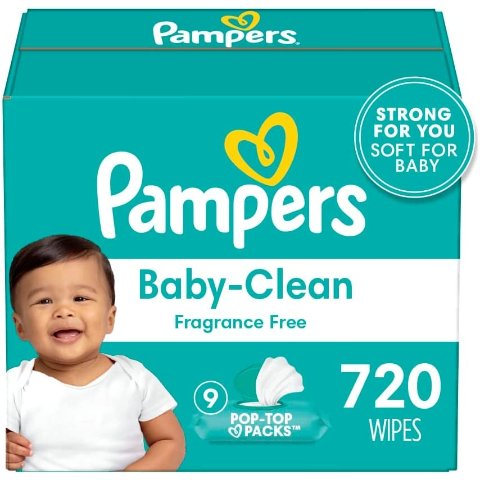 无香型 2件$34Pampers 婴儿湿巾无香型味720片 