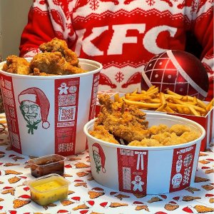 KFC黑五 双桶炸鸡套餐7.5折 线上线下均可 满满2桶全家吃