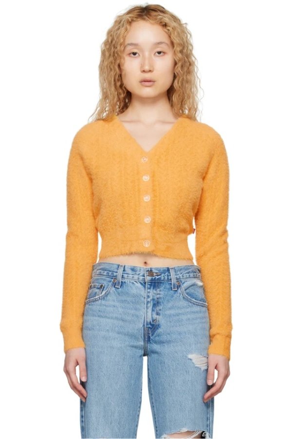 橙色 Billie Jean 开衫