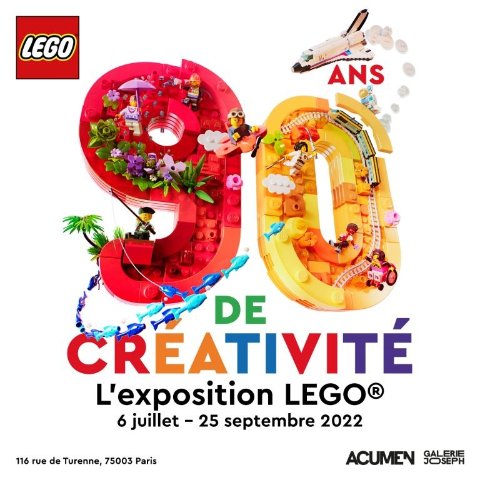 7月6日开放 7岁以下免费巴黎乐高90周年展 专属区拍照、90秒挑战等 快来预约吧