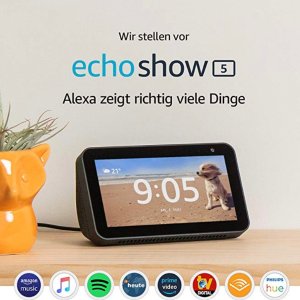 Echo Show 5 宅家必备智能居家帮手 视频聊天 宝宝监控 接打电话 新闻播报