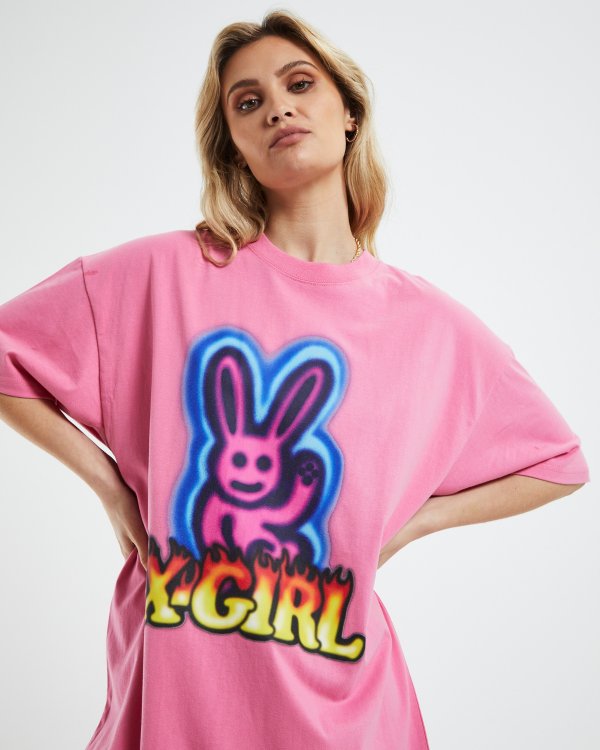 Grafitti Bunny Oversized T恤