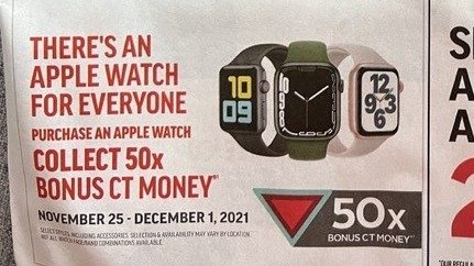2021加拿大黑五特价Apple Watch找到了！3波羊毛组合薅， Apple Watch Series 7 能省27%！