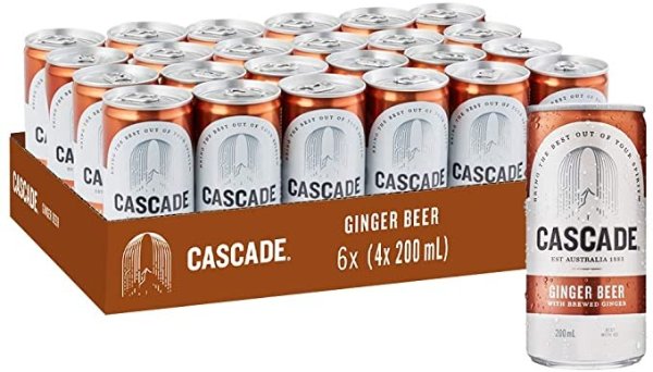 Cascade Ginger Beer Multipack Mini Cans 24 x 200mL