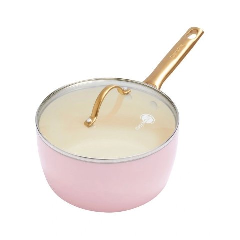 粉色长柄奶锅