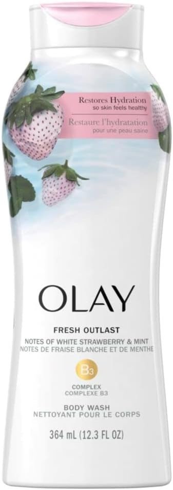 Olay Fresh Outlast 冷白草莓沐浴露364ml