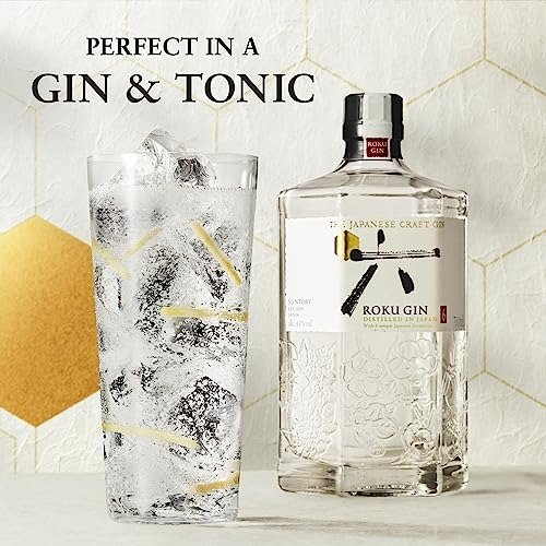 ROKU Japanese Craft Gin, Distilled in Japan with 6 Unique Japanese