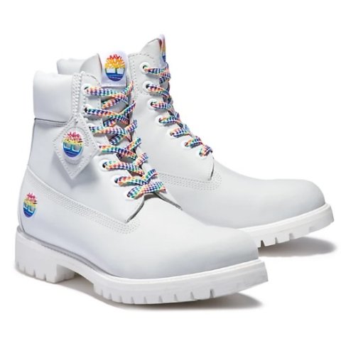 上新：Timberland Pride Month 特别限定款马丁靴罕见白色骑士靴€220拿