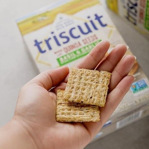 Triscuit 低钠无糖海盐全麦饼干 200g 解馋代餐小零食