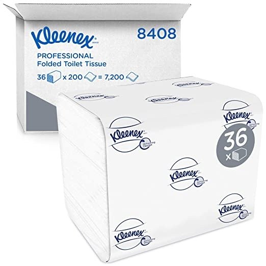 Kleenex 厕纸 36捆x200张 (7 200 feuilles au total)