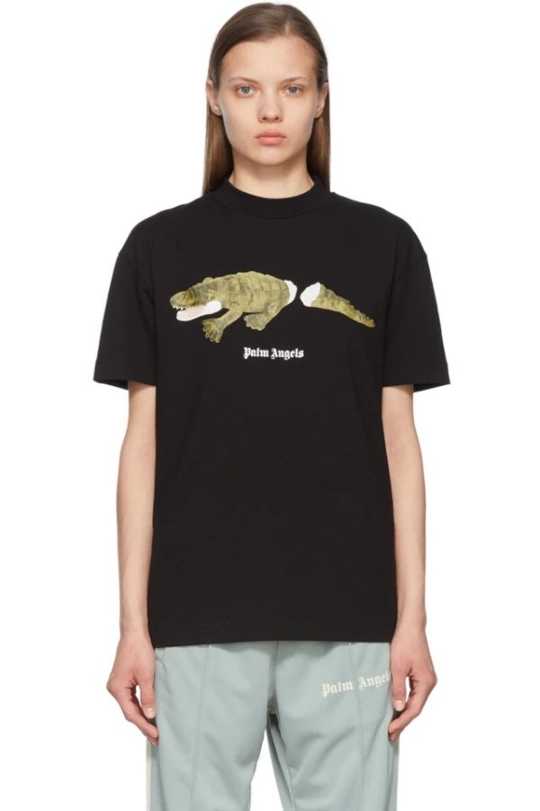 圆领断尾鳄鱼T恤