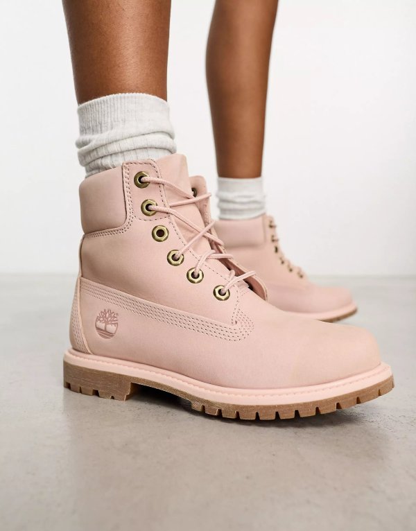 粉色靴子