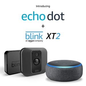 新品 Blink XT2+Echo Dot 安防智能摄像头套装  守护居家安全