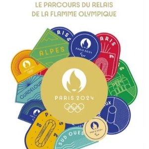 2024 巴黎奥运会 火炬传递路线纪念邮票册⏰2024.05.17上市