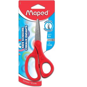 白菜价：Maped 5寸儿童安全不锈钢剪刀 人体工学设计