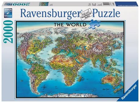 世界地图2000块拼图
