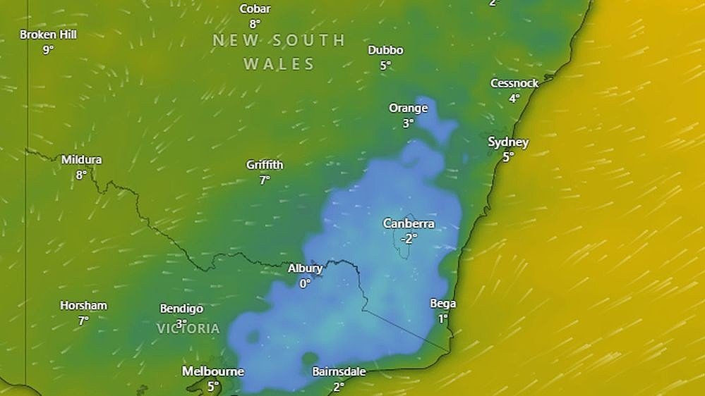 极地寒流导致澳洲东部各州气温骤降！体感温度直逼零下！