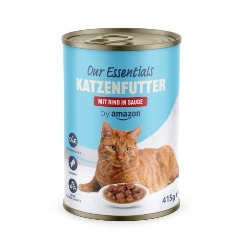 仅€0.48/罐 添加牛磺酸Our Essentials 猫咪罐头 德亚自营 富含维生素和蛋白质