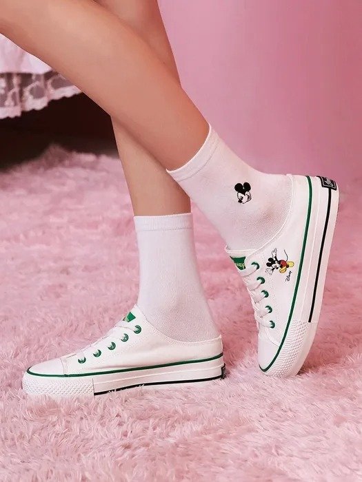 Jinny Kim x Disney Mickey 帆布鞋