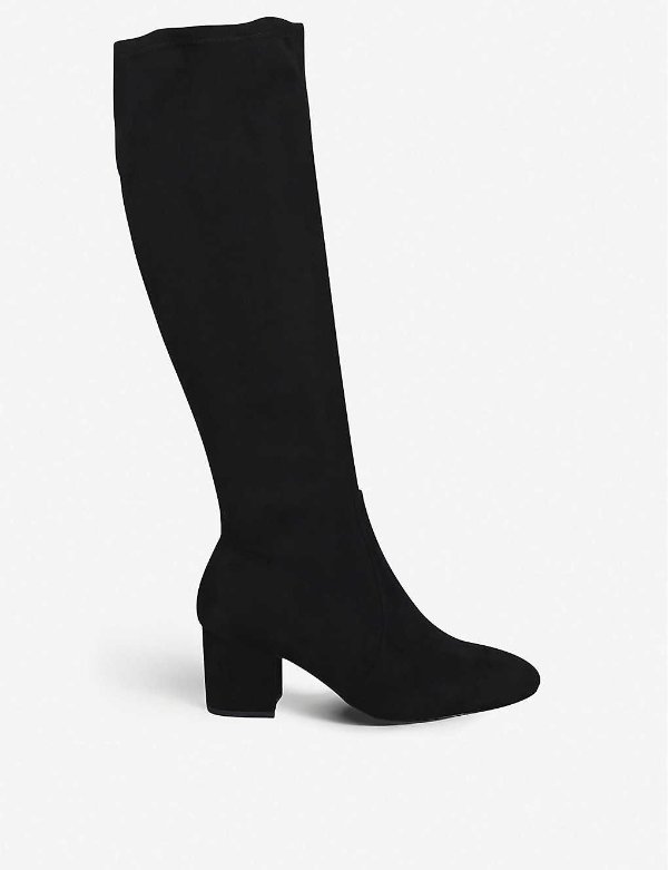 Larigonna faux-suede knee-length boots