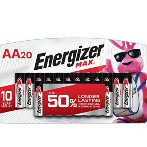 Energizer 劲量Max AA高能碱性电池20颗装 电力持久不跑电