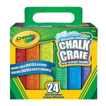 Crayola Sidewalk 粉笔 24只装