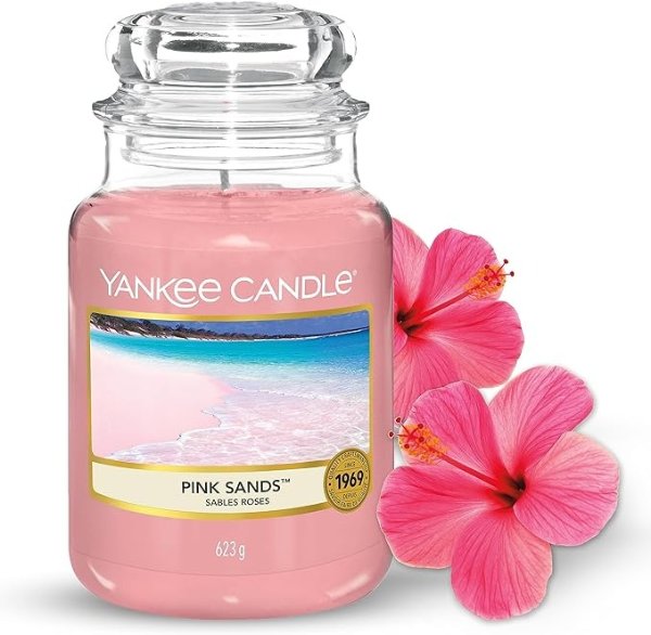 大罐香薰蜡烛 粉色沙滩