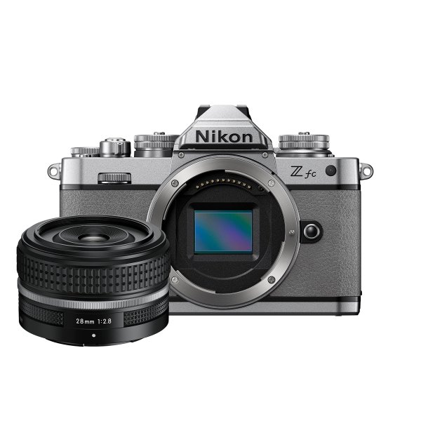 Z fc Mirrorless Camera (Natural Grey) + Nikkor Z 28mm f/2.8 (SE) Compact,ZFC093YA