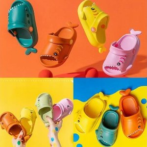 Szsppinnshp 大白牙鲨鱼造型儿童拖鞋 多色可选
