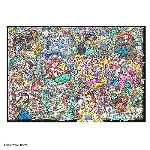 1000片 拼图 迪士尼公主 收藏版 彩绘玻璃  (51.2x73.7cm)
