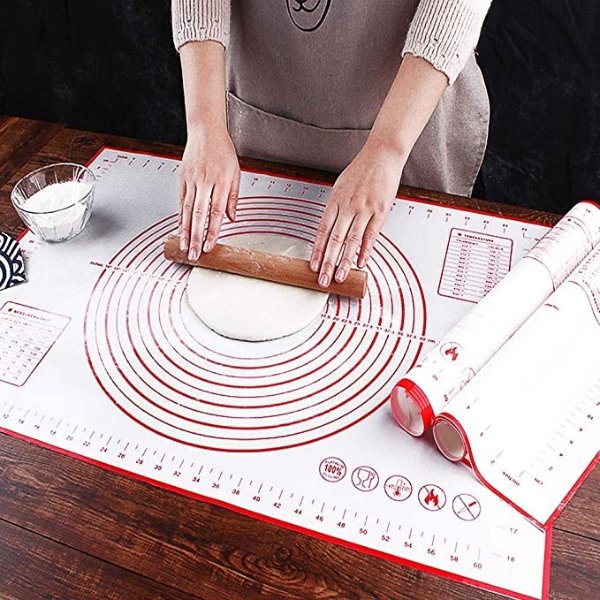 Silicone Pastry Mat Reusable Non-Stick with Measurement 60 x 40 cm Silicone Mat Baking Mat Baking Mat
