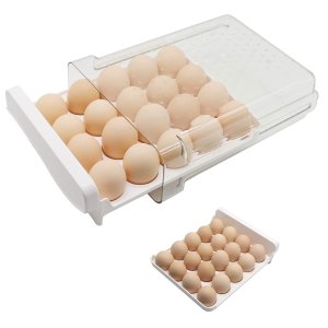 史低价：Deecam 20格 抽屉式鸡蛋保鲜盒 可叠放可拆洗