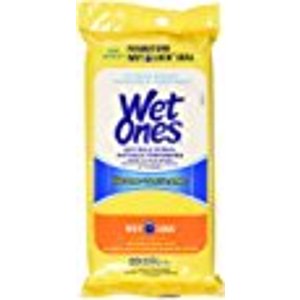 Wet Ones 除菌、消毒橘子味湿巾，20片装，妈妈们必备