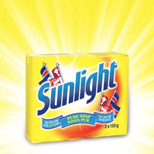 Sunlight 柠檬香型洗衣皂 130g*2块