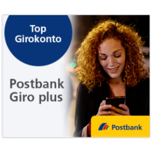 Postbank Giro Plus 转账账户开户送150欧来了