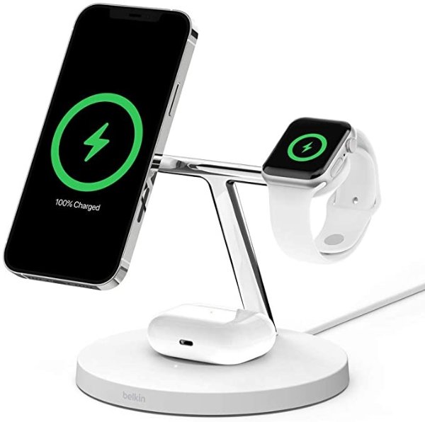 MagSafe 3-in-1 Wireless Charger, White