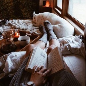 Reading Socks 一起促膝看书喝咖啡 脚丫暖暖
