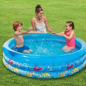 Walmart 儿童花边三圈小泳池 300L水容量 水孩子夏日必备