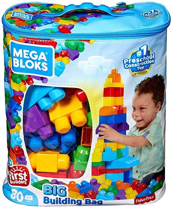 Mega Bloks 经典儿童大块积木80pcs