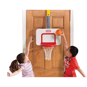 史低价：Little Tikes 门挂式室内儿童篮球框套装  高度可调