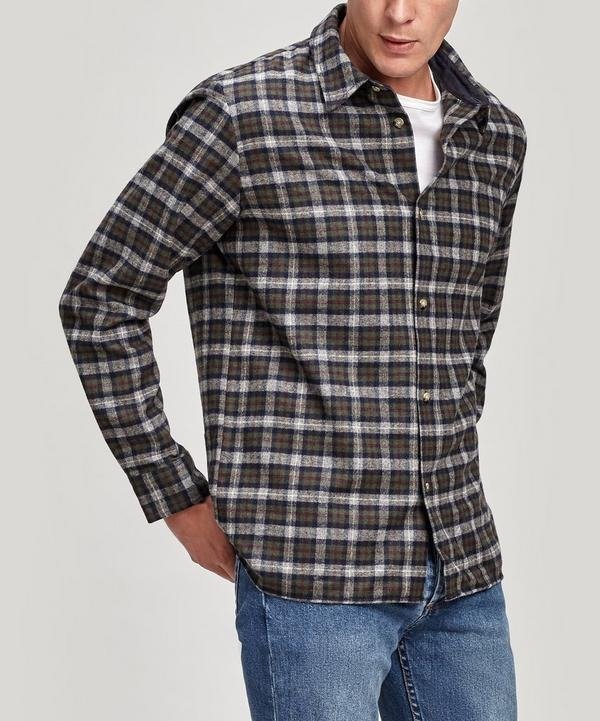 Land Checked Wool-Blend Flannel Overshirt