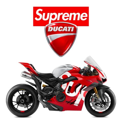 2024年春夏新款 惊呆了新品预告：Supreme x Ducati 联名款摩托车！又搞事情了