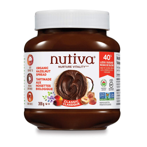 Nutiva 有机榛果巧克力酱 低糖版 早餐必备 美好你的一整天
