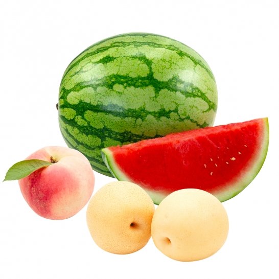 鲜果家庭包 无籽西瓜1個+爱妃苹果1袋+秘鲁蜜柑1袋
